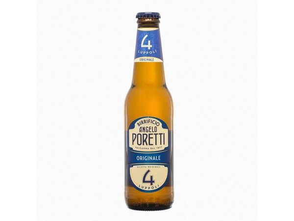 CERVEZA BIRRA PORETTI 4 CEBADAS 330ML. CAJA DE 24